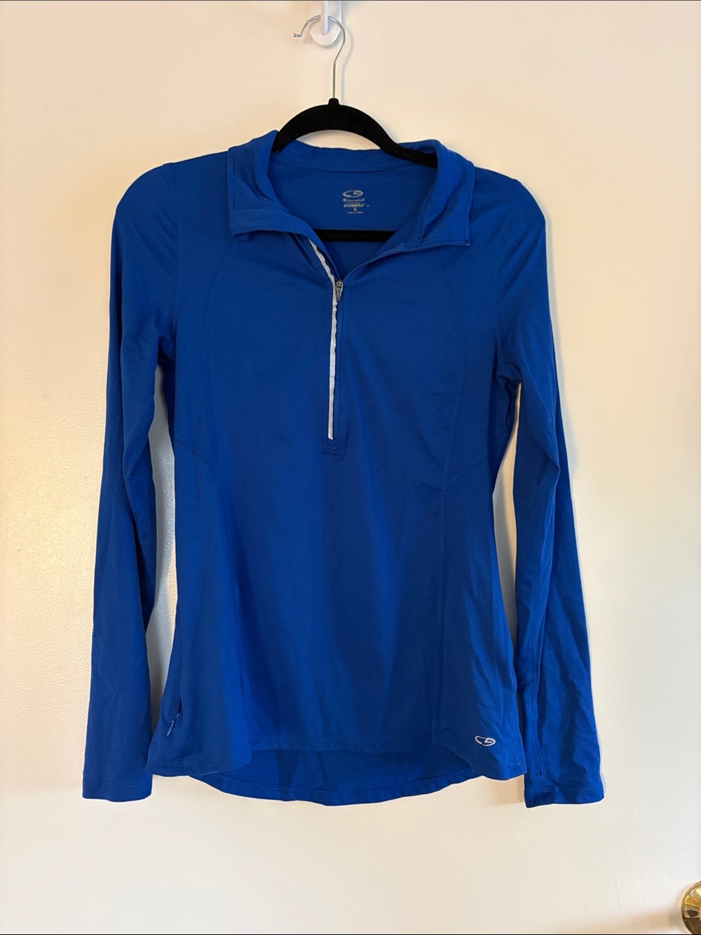 C9 by Champion Royal Blue Long-Sleeve Quarter-Zip Athletic Top